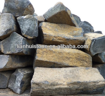 Mongolian black basalt rock for landscaping