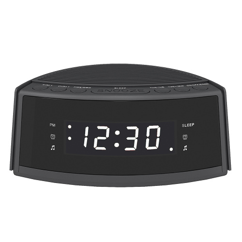 Hot Koop Dual-Alarm Snooze Groot LED-display Digitale radio Pratende wekker met FM-radio