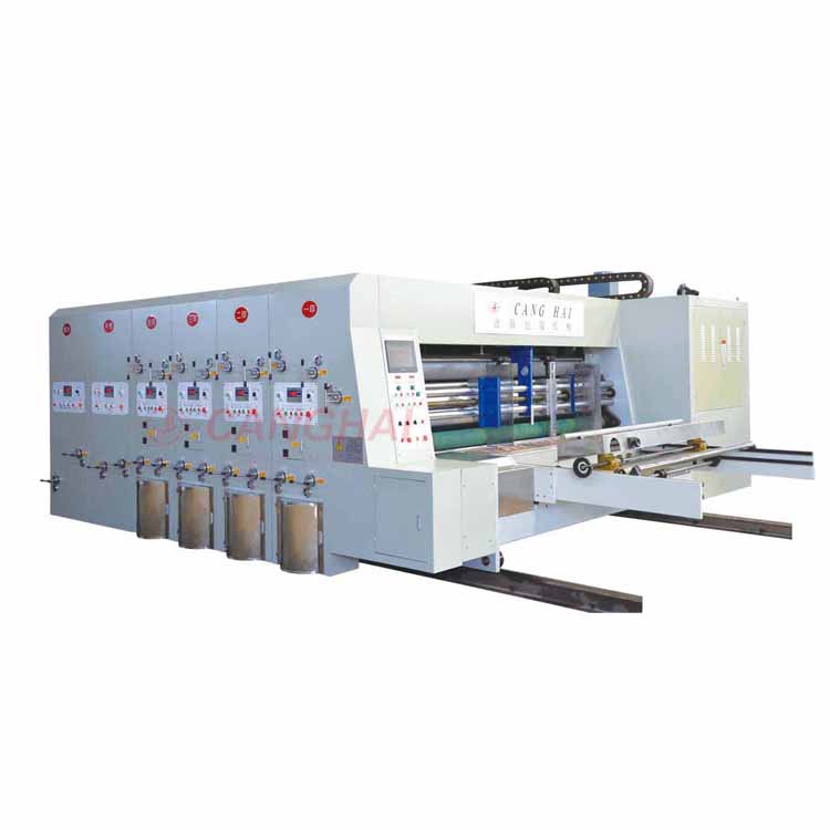 Canghai double color flexo printing die cutting slotting machine
