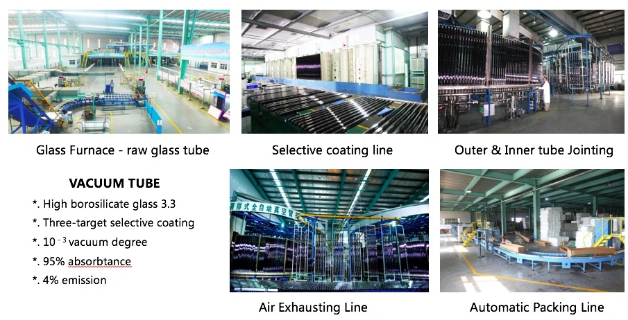 Low Pressure Vacuum Tube Solar Water Heater