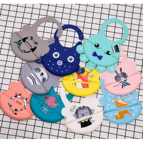 Animais bonitos impermeáveis ​​baby baby bibs