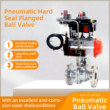 Pneumatic High-Temperature Hard-Seal Flanged Ball Valve