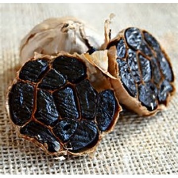 Good food of whole black garlic