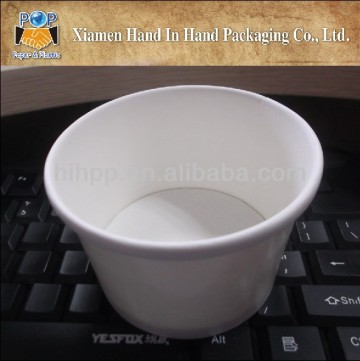 Disposable paper soup cup packaging