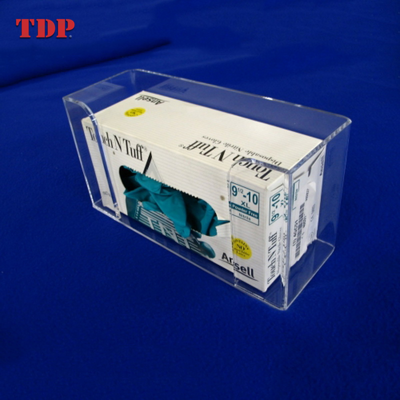 Wall Mounted Side Top Loading Single Double Triple Quad Display Holder Clear Latex Acrylic Glove Box Dispenser