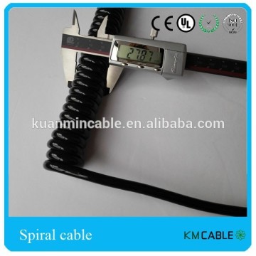 AUTO machineary extension spring cable auto power coiled cable