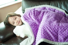100% Polyester Kids Minky Dot Weighted Blanket