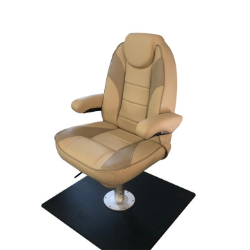 Luxury High Back Captain's Helm Seat with Arm Rest and Bolster for USA