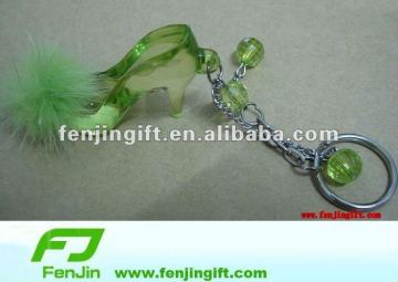 acryl high-heeled shoes keychain