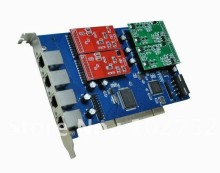 Tdm400p Tdm410p 4 Ports FXO/FXS Asterisk PCI Card