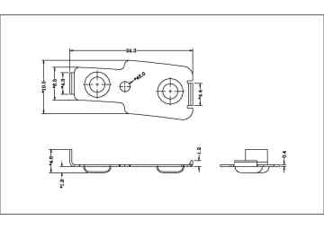 AA Battery Terminal 1045