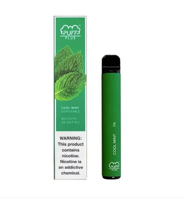 Factory Ready to Ship Electronic Cigarette Vaporizer 800 Puffs Puff Plus Disposable Vape