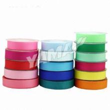 Grosgrain Ribbon, Made of High Quality Polyester Filaments and Dyestuffs, Dyed at High Temperature