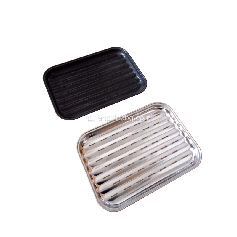 Igwe anaghị agba nchara BBQ Grill Tray