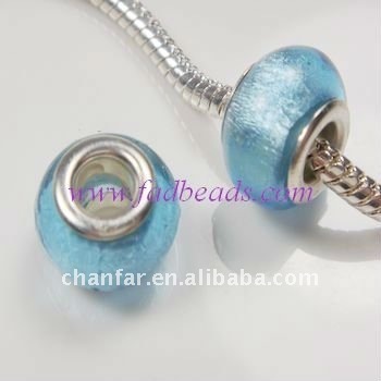 factory wholesale silver foil glass beads