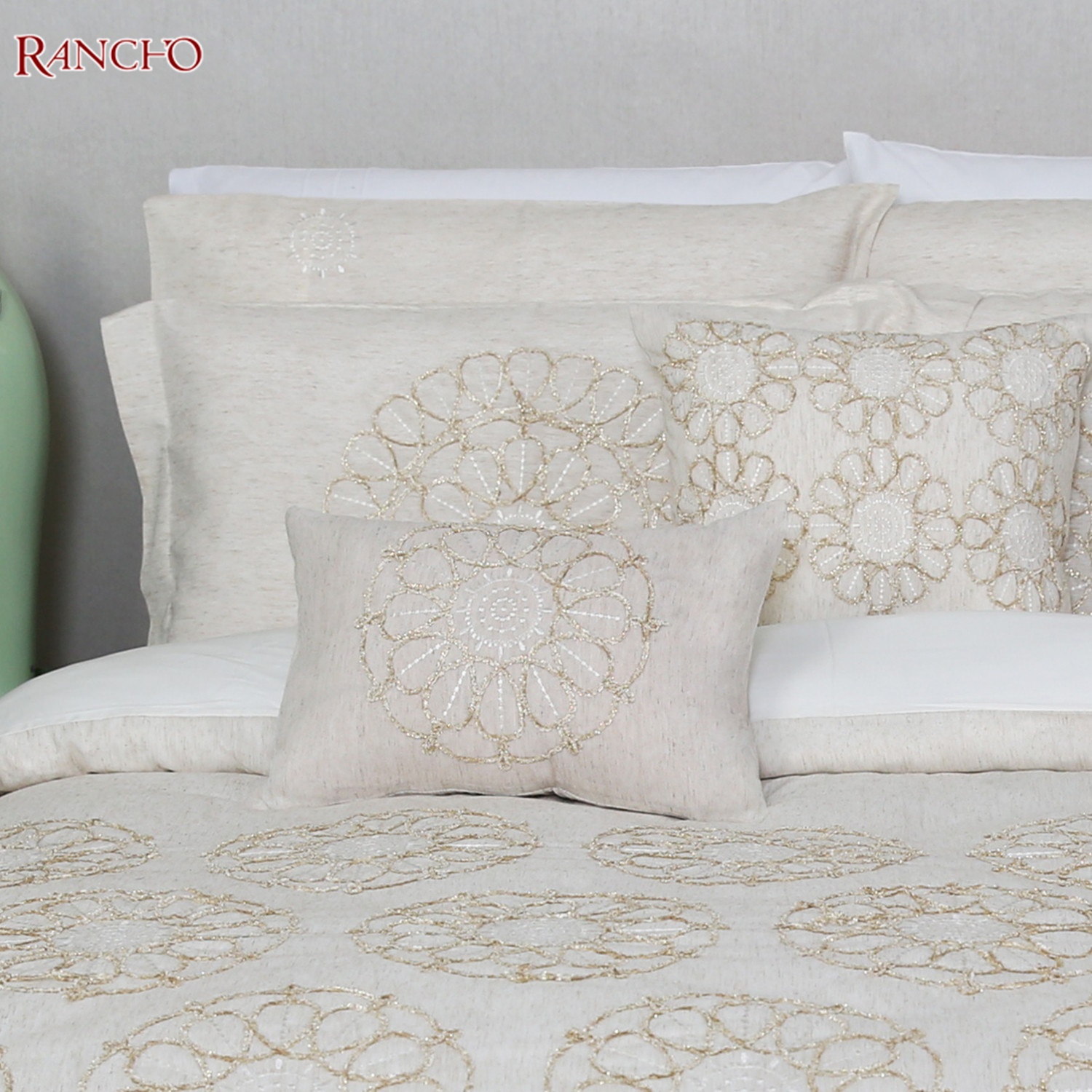 Faux linen fabric comforter king size bedding set microfiber comforter sets 7 piece latest design comforter sets bedding