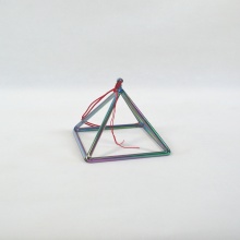 Colorful Crystal Singing Pyramids for Sound Healing and Meditation