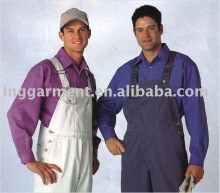 Unisex Work Uniform Bib Pants/Boiler Suit