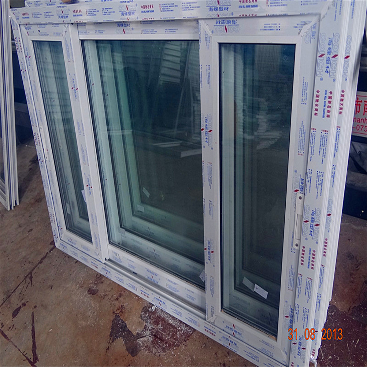 5mm double tempered clear glass Conch brand pvc window nigeria