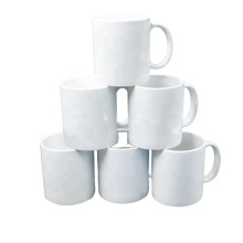 White Ceramic Coffee Mug - 11oz Stock Mug