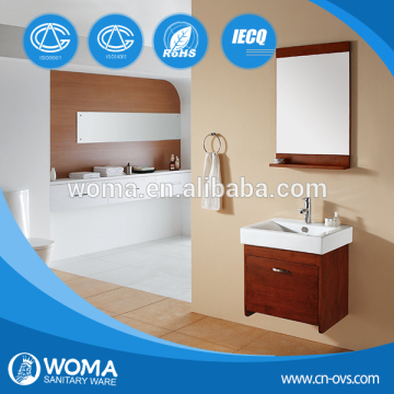 3136 Glass vanity top bathroom cupboard/ bathroom cupboards factory