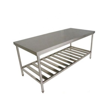 Customized Stainless Steel Workbench with Shelf and Sink Support for Home and Restaurants