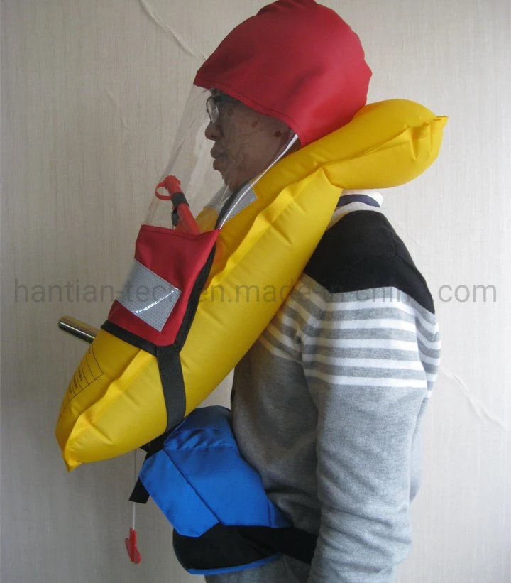 Auto/Manual 300N Air Double Ramber Lifesaving Lifesjacket for Safety Marine