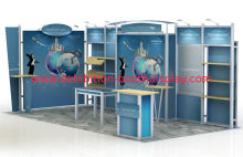 Silver 3x6 Modular Trade Show Booth  , Customized Show Exhibit Displays