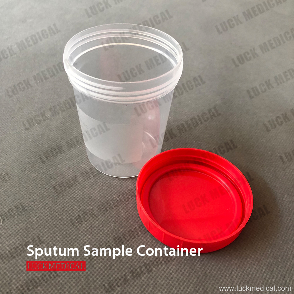 Virus Sampling Sputum Cup Plastic Specimen Container