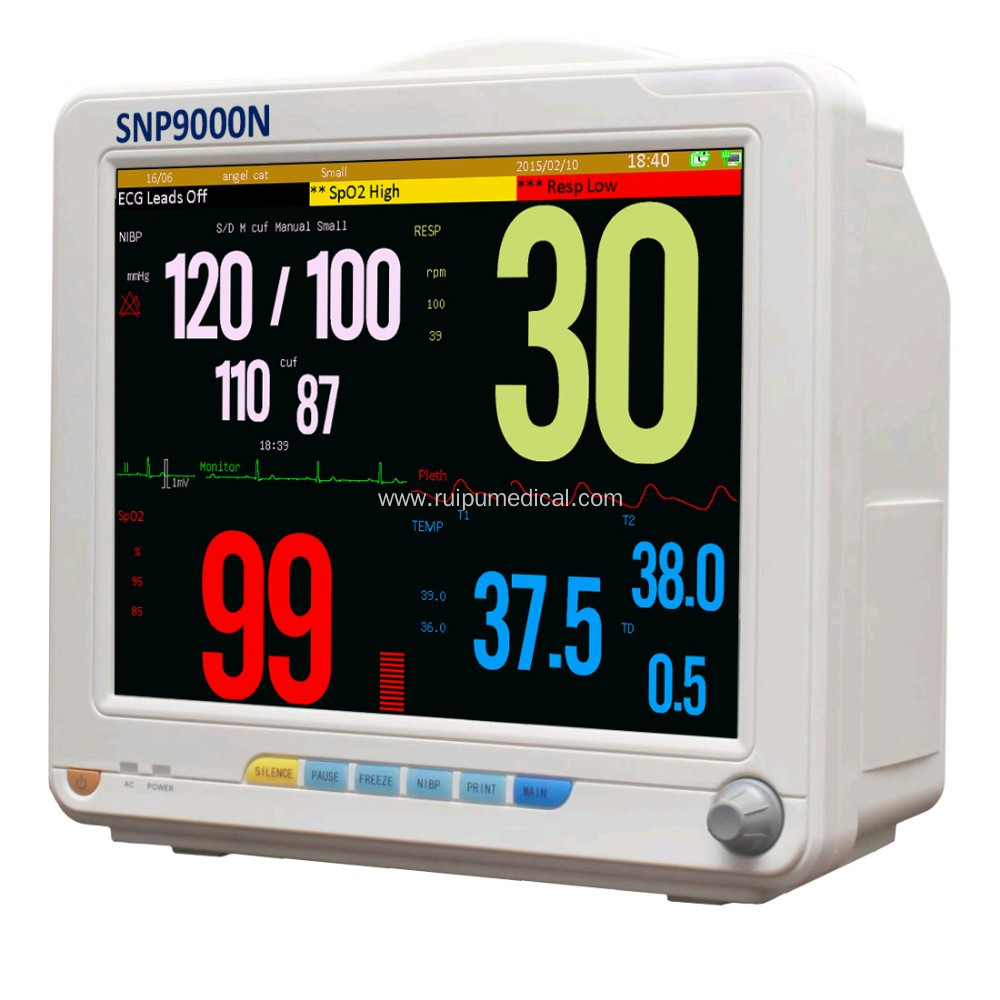 Multi-Parameter Ambulance Equipment Medical Patient Monitor