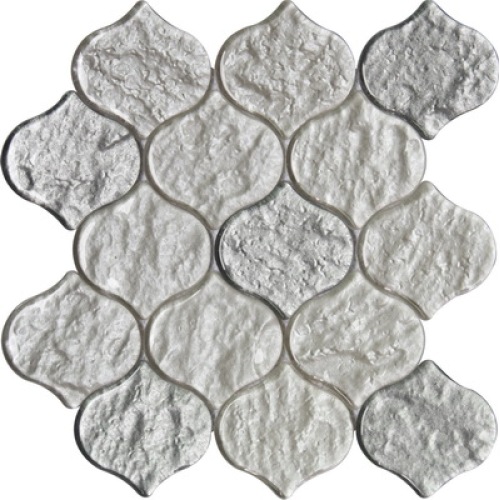 White and silver color lantern mosaic