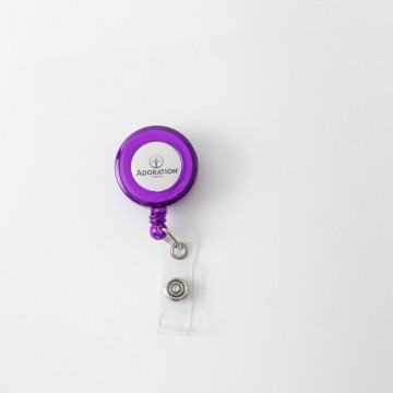 Round Retractable Badge Reel