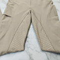 Frauen Leggings Khaki Pferdhose mit Tasche