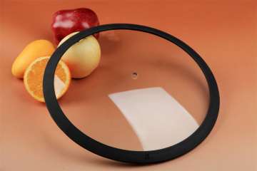 Flat round silicone glass lid