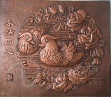 Modern home decoration metal crafts bronze relief wall sculpture hot sale