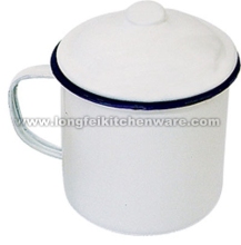 Enamel Mug With Cover Plain