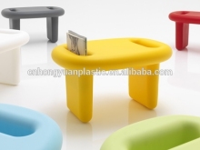 Creative leisure plastic colorful chair for shop decoration