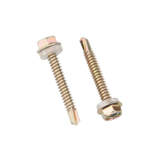 Various Sizes Zinc Plated Hex Head Self-Drilling Screw