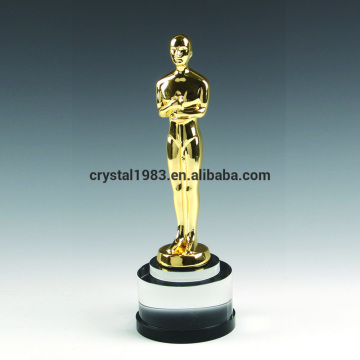 Metal Oscar Awards Golden Statuettes withwith Customized Custom Sandblasting Logo