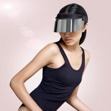 Silver short sun visors cap