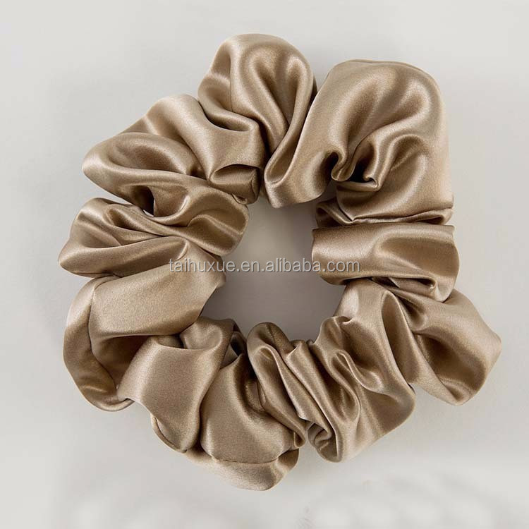 Large Silk Scrunchies for Hair Elastic Hair Bands Premium Scrunchy Hair Ties Ponytail Holder