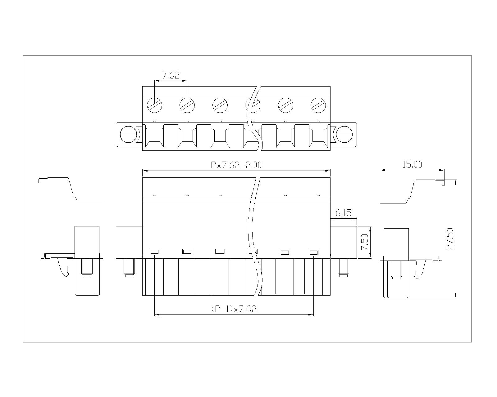 AT2500F-7.62-XX-X-EDGKCM Plug-in Terminal Blo AT2500F-7.62-XX-X-EDGKCM Plug-in Terminal Blo