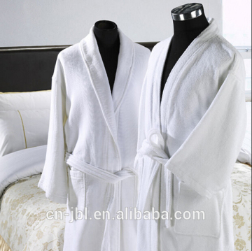 100% cotton white gowns hotel