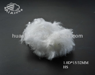 Recycled Polyester Staple Fiber PSF Semi Dull Raw White SD RW 1.0D