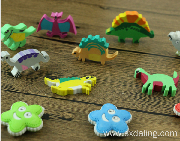 Custom 3D Fancy Dinosaur Promotional Eraser