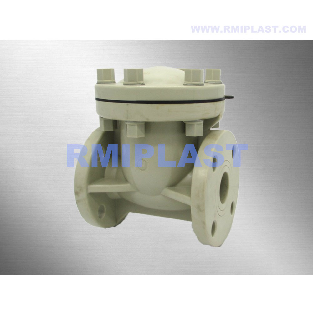 Pp swing válvula de retenção flange end ANSI CL150