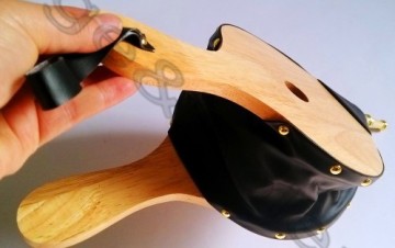 Solid Wooden and Imitation Leather Fireplace Bellows