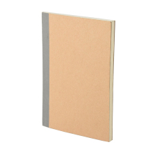 Custom Plain Kraft Paper Blank Cover Sketch Notebook with Nude Spine Exposed Binding - Wholesale A5 Journal