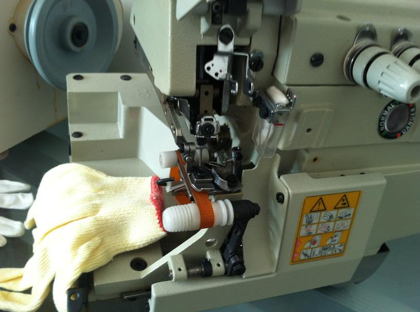 آلة الخياطة Overlock محرك المباشر لقفازات العمل