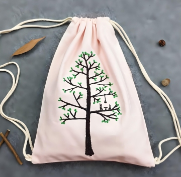 Wholesale Colorful Cotton Drawstring Bags